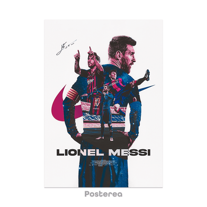 Lionel messi x signed film poster - football posters - €30