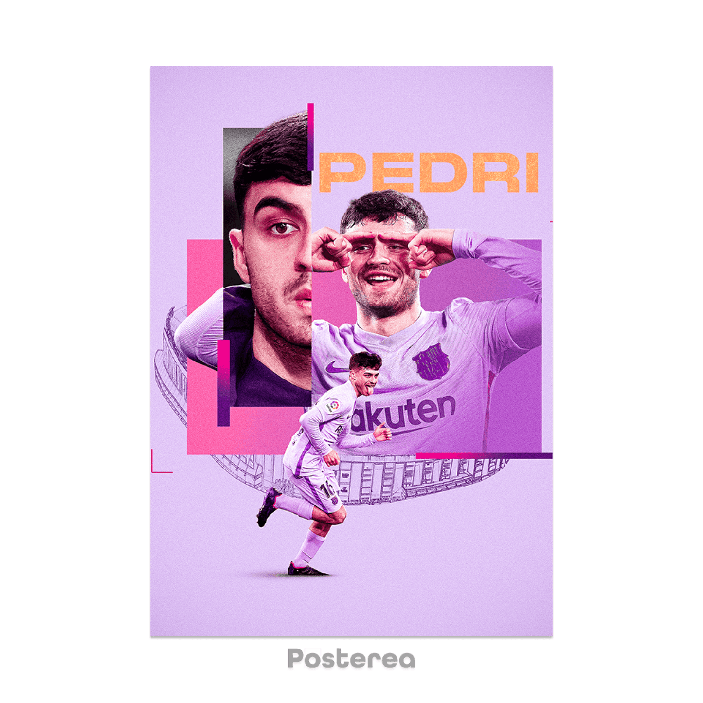 Pedri purple edition - football posters - €22.99 poster