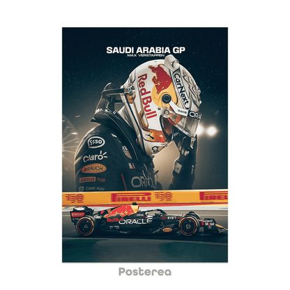 Saudi gp x max verstappen - racing posters - €22.99 poster