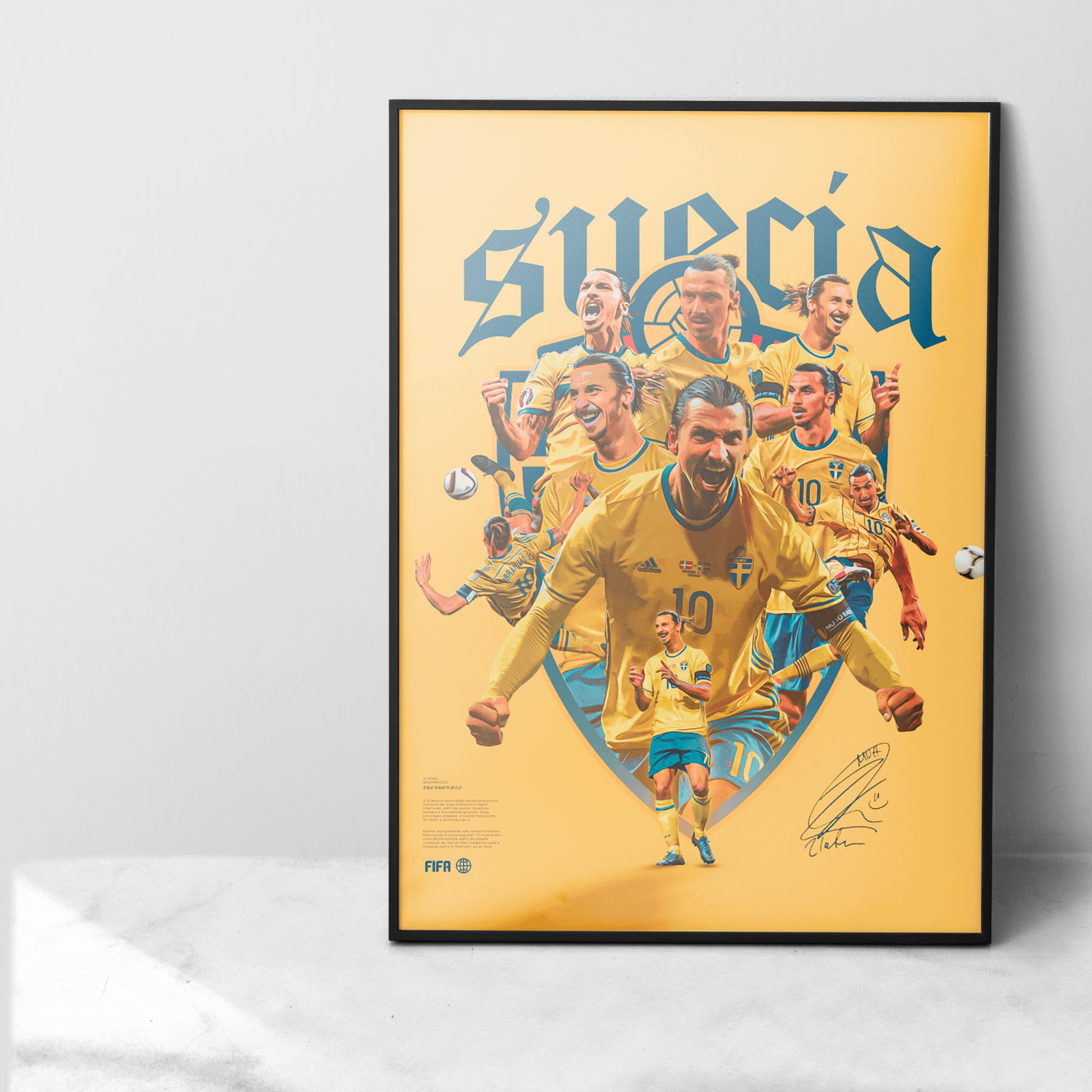 Zlatan x sweden national team - football posters - €19.99